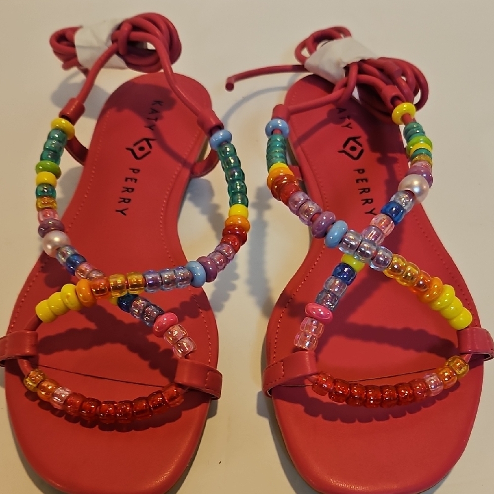 Katy Perry Collections Multicolor Beaded Sandals - Picture 5 of 8